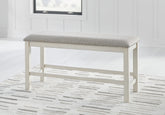 Warmstead Furniture - Ashley Furniture - Robbinsdale Dining Room - Counter Height Dining Table / Antique White / 36"W x 72"D x 37"H - D642D7